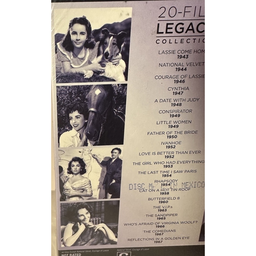 Elizabeth Taylor 20 Film Legacy DVD Collection Box Set/classic dramatic romance - Picture 6 of 10